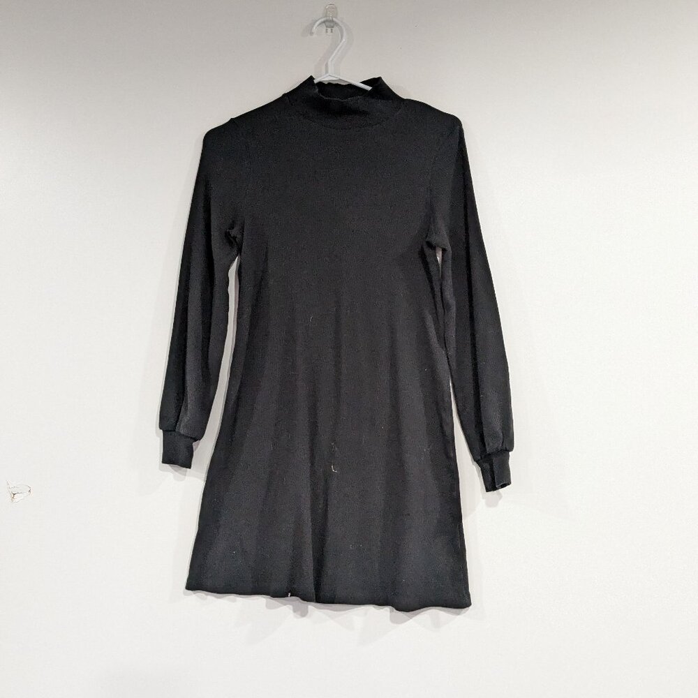 *3/$10* Lord + Taylor Design Lab Mock Turtleneck Dress Black Size Small